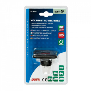 Voltmetru baterie digital, 6/30V - Lampa - Img 3