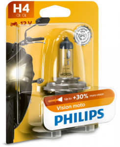Bec Moto H4 Vision 12V 60/55W (Blister) Philips