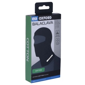 Cagula moto din bumbac - OXFORD culoare negru - marime OS universala - Img 3