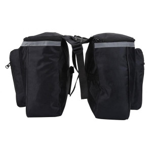 Geanta de transport negra pentru bicicleta cu 4 compartimente AVX-RW1 - Img 3