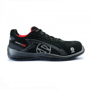 Incaltaminte de protectie curse SPARCO SPORT EVO - piele caprioara, negru/portocaliu/gri