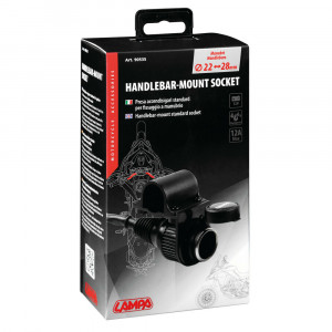 Priza moto cu fixare pe ghidon Lampa, 12V - Img 2
