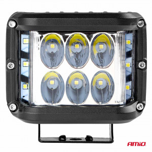 Proiector LED pentru Off-Road, ATV, SSV, culoare 6500K, cu doua functii, tensiune 9 - 36V, dimensiune, 110 x 75 mm - Img 2