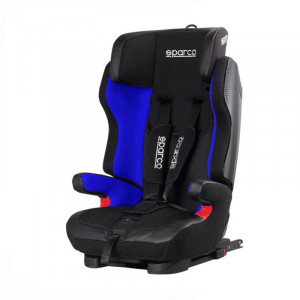 Scaun auto pentru copii SPARCO SPRO 700BL, 9-36 kg , cu sistem ISOFIX - Negru / Albastru - Img 1