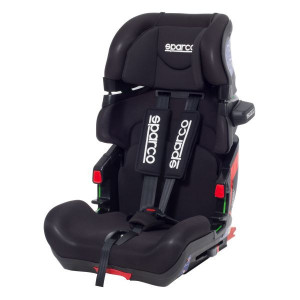 Scaun auto pentru copii SPARCO SPRO 800IBK , 76-150 cm, cu sistem ISOFIX - Negru - Img 1