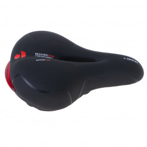 Scaun pentru bicicleta model SPORT, din spuma, cu stop LED incorporat, culoare Neagra - Img 6