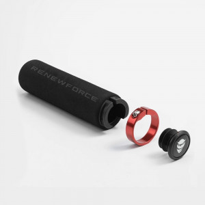 Set 2 manere ghidon bicicleta, material burete + plastic, cu inele din aluminiu - Img 4