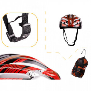 Set Protectie pentru copii, 7 piese, model BIKE, culoare Rosie - Img 2