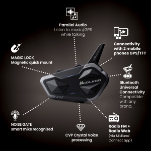 Sistem de comunicare Midland BTR1 Advanced - twin"X" - Img 7