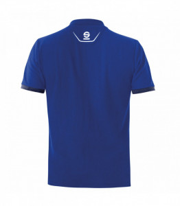 Tricou polo SPARCO PORTLAND, barbati, bumbac ,albastru, inchidere cu nasturi - Img 2
