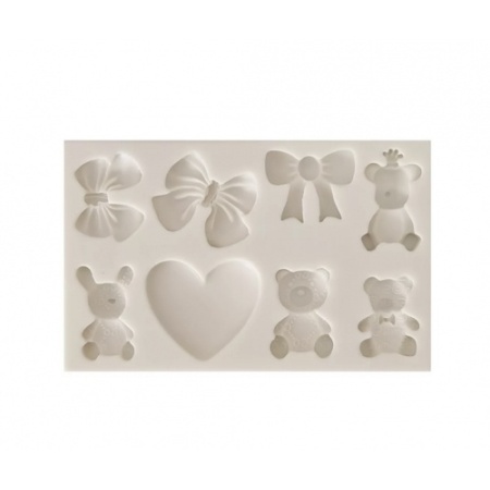 Forma silicon fondant - ursuleti ,funde, inima