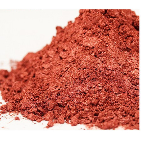 Pigment mineral perlat rosu aprins 5 gr