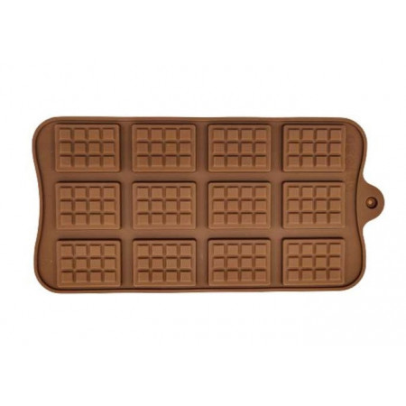 Forma de silicon Ciocolata Minitablete 12 cavitati
