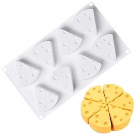 Forma de silicon Felii de cascaval 8 cavitati