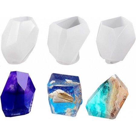 Set de 3 matrite pentru lumanari/sapunuri DYWW, silicon