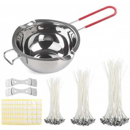 Set accesorii fabricarea lumanarilor Alumuk, otel inoxidabil