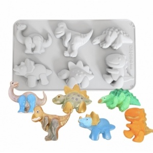 Forma de silicon Dinozaur 6 cavitati
