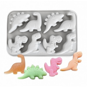 Forma de silicon Dinozauri 8 cavitati