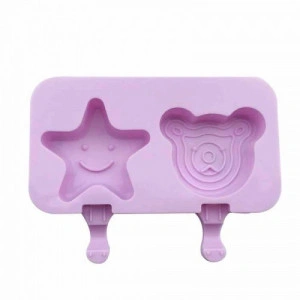 Forma de silicon Inghetata pe bat - Stea, urs