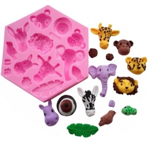 Forma silicon fondant - Animale salbatice