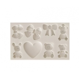 Forma silicon fondant - ursuleti ,funde, inima