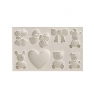 Forma silicon fondant - ursuleti ,funde, inima