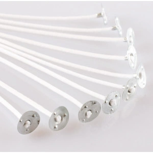 Set fitil+capse pentru lumânări 10 cm