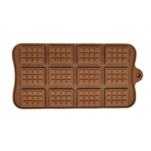 Forma de silicon Ciocolata Minitablete 12 cavitati