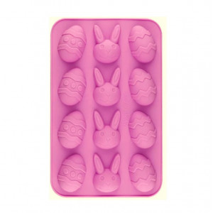 Forma de silicon Mini Oua de Paste si Iepurasi - Img 1