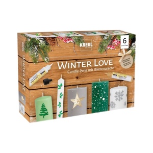 Set festiv de markere pentru lumânări Kreul – Winter Love
