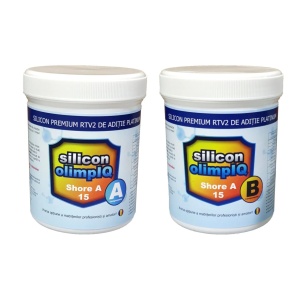 Cauciuc Siliconic Aditie shore A15 olimpIQ 2 kg-Translucid