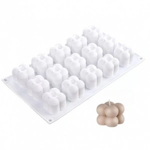 Forma de silicon Cuburi mici cu bule 15 cavitati