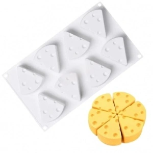 Forma de silicon Felii de cascaval 8 cavitati