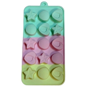 Forma silicon inima, stea, rotund 15 cavitati