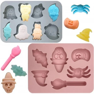 Set 2 forme de silicon Halloween