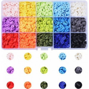 Set 2100 margele pentru bijuterii BEEFLYING multicolor 8 mm