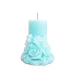 Lumanare Cilindru cu Trandafiri Curgatori - parfum Ocean