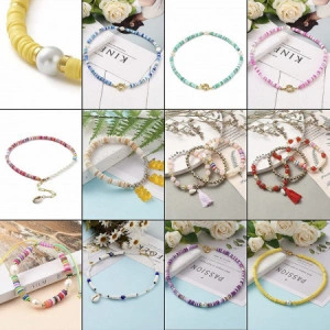 Set 2100 margele pentru bijuterii BEEFLYING multicolor 8 mm - Img 2