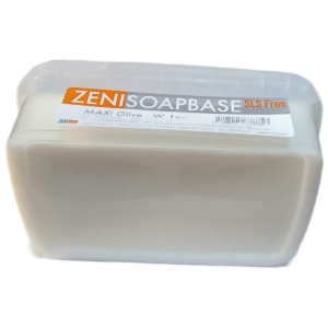 Bază Melt & Pour Zeni Albă MAXI Olive-W cu Ulei de Măsline, Fără SLS, 1 KG