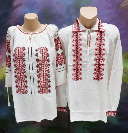 Set de ii pentru damă și bărbați model roșu
