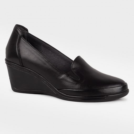 Pantofi casual dama piele naturala 1205 negru