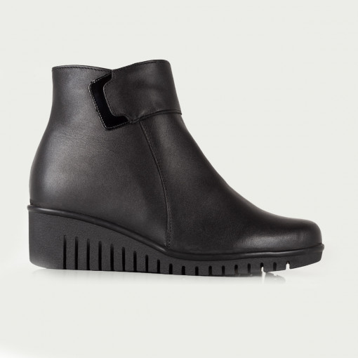 Ghete Piele Naturala Dama A205 Negru
