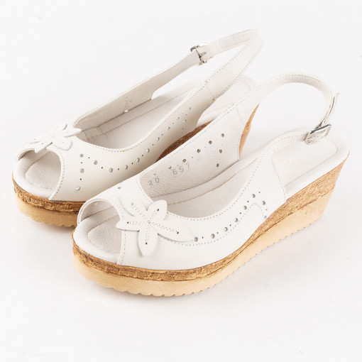 Sandale Dama Casual Piele Naturala 657 Bej