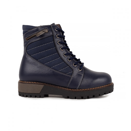 Ghete dama piele naturala 1502 albastru
