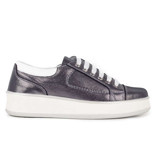 Pantofi sport dama piele naturala 1123 albastru