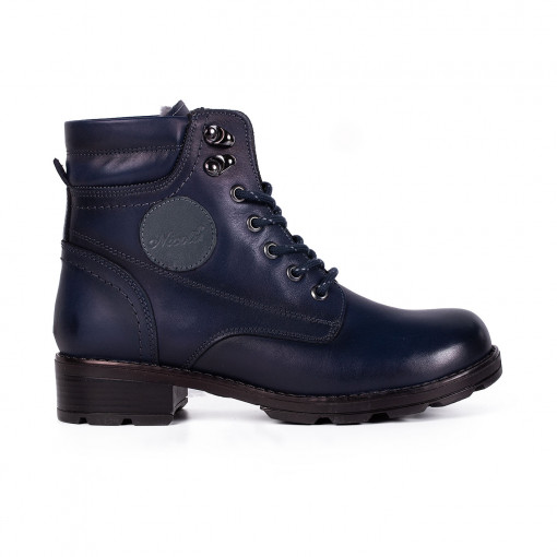 Ghete dama piele naturala 4002 albastru