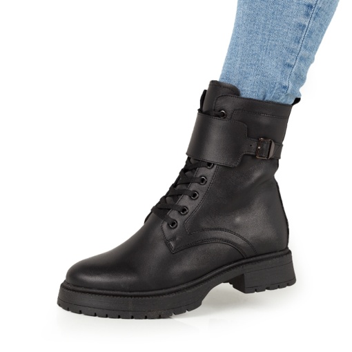 Ghete Piele Naturala Dama 320 Negru