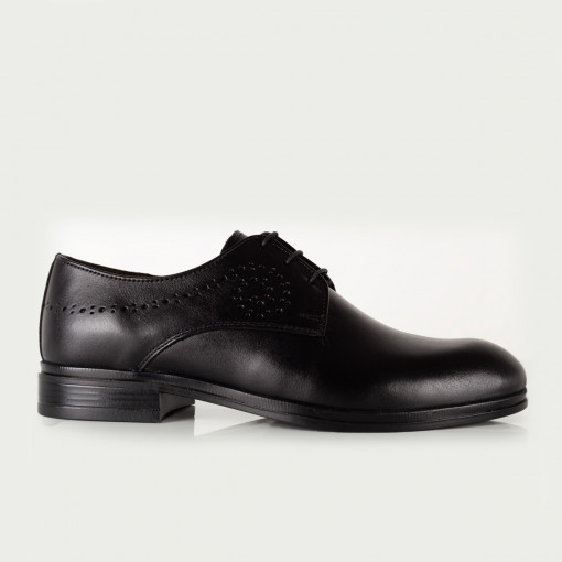 Pantofi Barbati Eleganti Piele Naturala L708 Negru
