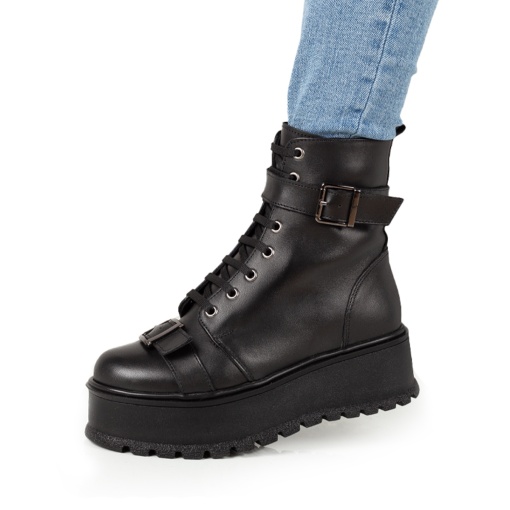 Ghete Piele Naturala Dama 231 Negru