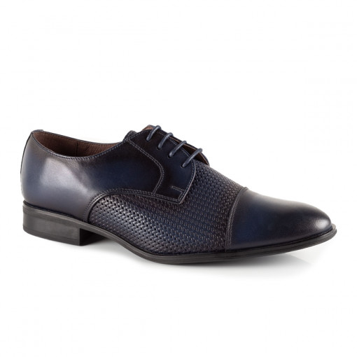 Pantofi casual barbati piele naturala 950 albastru